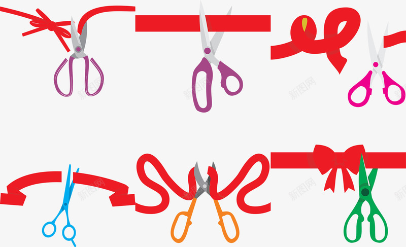 开业剪彩png免抠素材_新图网 https://ixintu.com 剪刀 剪彩 开业