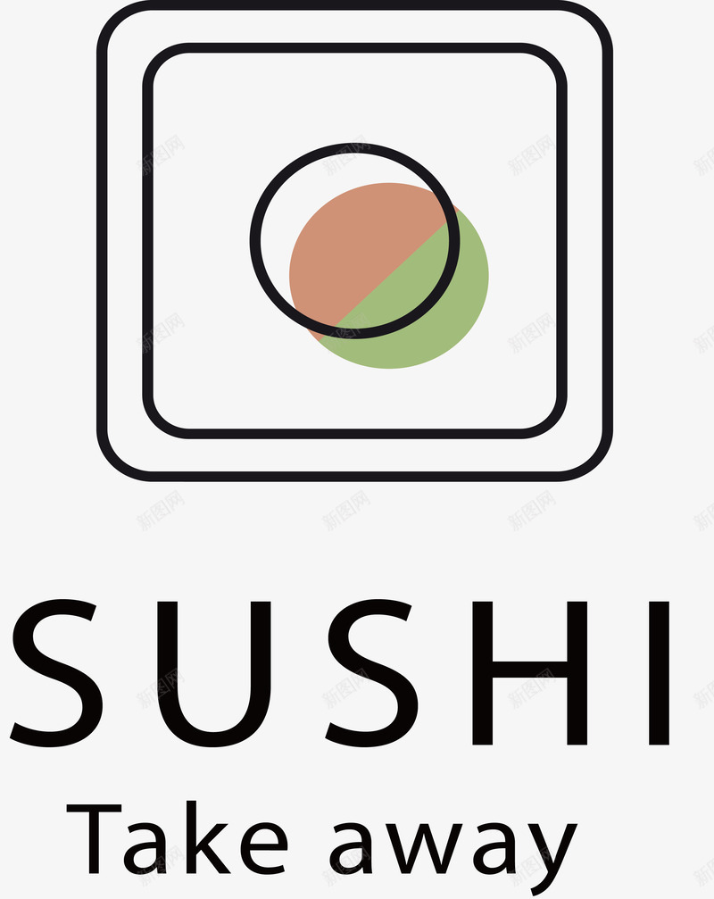 精美餐厅logo图标png_新图网 https://ixintu.com logo 创意 正方形 精美 食物logo