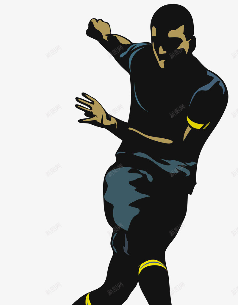 卡通足球运动员装饰图案png免抠素材_新图网 https://ixintu.com 免抠PNG 卡通 装饰图案 足球运动员