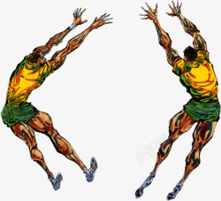 各种姿势造型运动人物姿势造型高清图片