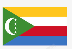 科摩罗国旗矢量图素材