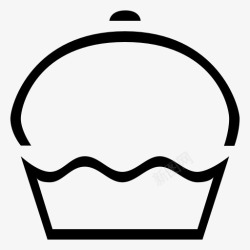dessert生日快乐蛋糕纸杯蛋糕甜点食品松图标高清图片