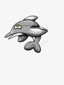 灰色的海豚素材