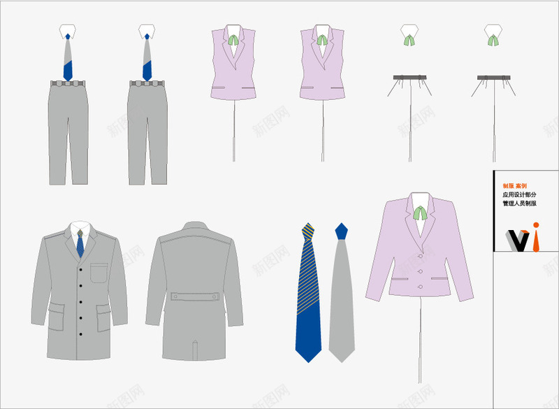 制服VIpng免抠素材_新图网 https://ixintu.com VI VI设计矢量 广告设计 矢量图库 经典实用