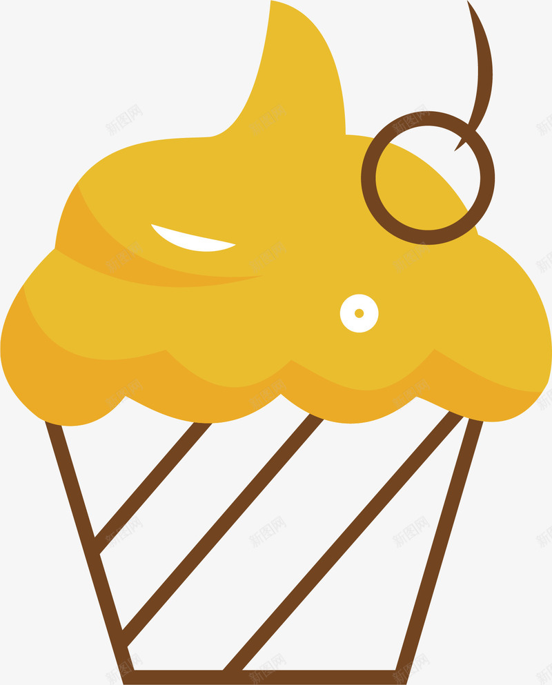 蛋糕甜点图标png_新图网 https://ixintu.com 卡通有趣 小甜点 小蛋糕 矢量图案 纸壳 设计图