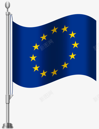 欧盟旗帜png免抠素材_新图网 https://ixintu.com 多国 旗帜 星星 欧盟 蓝色