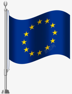 多国友人欧盟旗帜高清图片