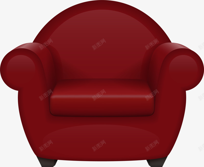 红色卡通沙发家具png免抠素材_新图网 https://ixintu.com 卡通家具 家装节 沙发 沙发椅 红色家具 装饰图案