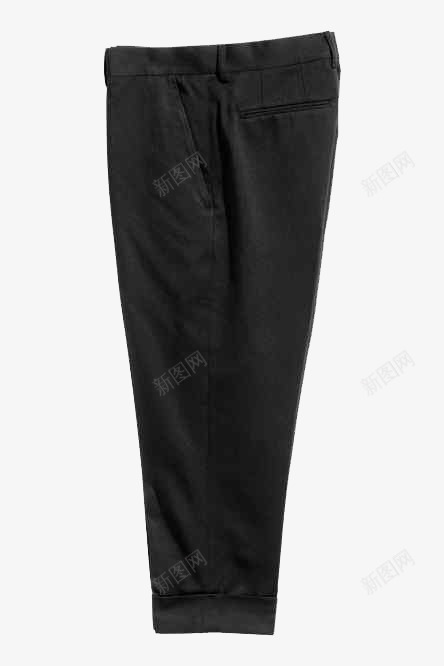黑色西装裤png免抠素材_新图网 https://ixintu.com 产品实图 正装 男西裤 西装裤 黑色