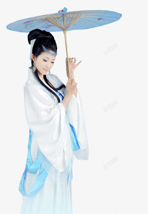 打雨伞的白衣女子造型png免抠素材_新图网 https://ixintu.com 女子 白衣 造型 雨伞