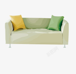 豆绿豆绿色的沙发高清图片