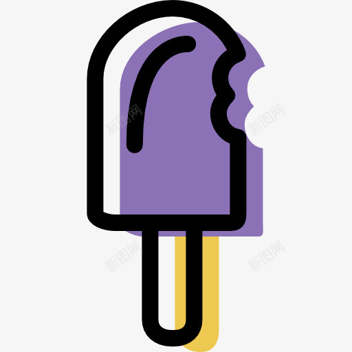 Popsicle图标png_新图网 https://ixintu.com 夏天 甜点 甜的 雪糕 食品