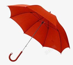 红色雨伞唯美意境图素材