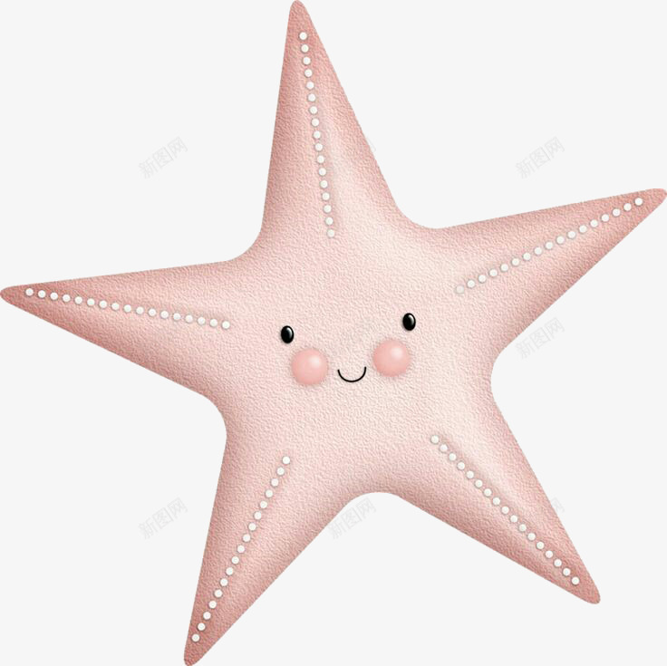 可爱海星png免抠素材_新图网 https://ixintu.com 一个海星 可爱海星 海星 粉色海星