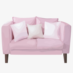 粉色双人被粉色双人沙发高清图片