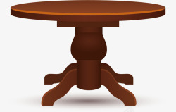 桌子家具木制家具矢量图素材