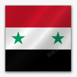 叙利亚亚洲旗帜素材