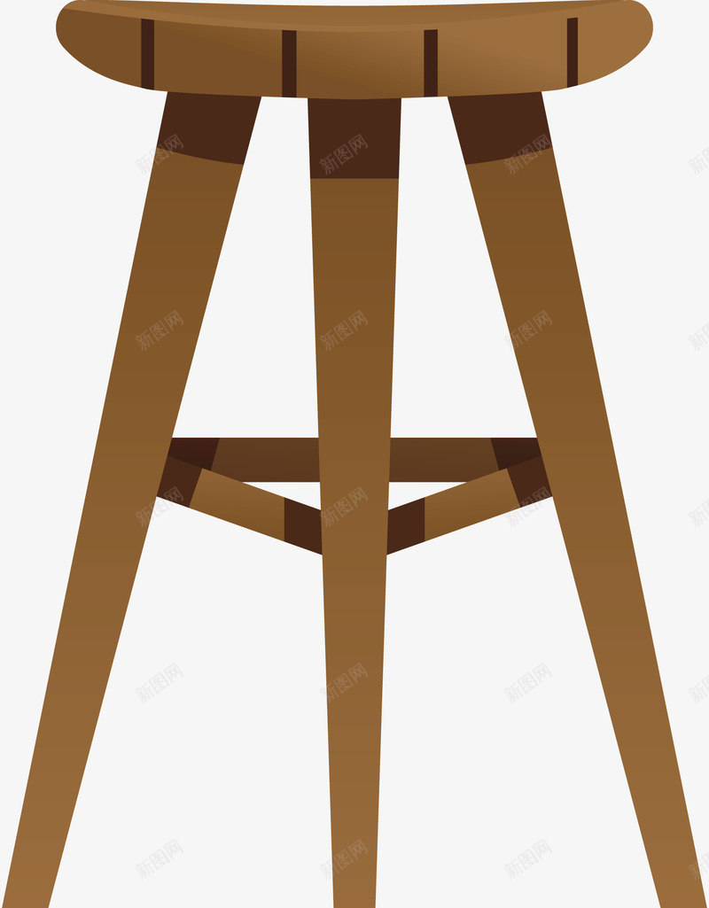 一个褐色木头凳子矢量图eps免抠素材_新图网 https://ixintu.com 一个 一个凳子 凳子 凳子PNG 矢量凳子 褐色 褐色凳子 矢量图