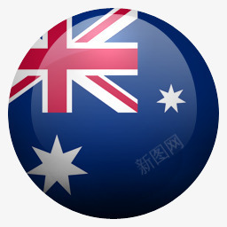 金澳大利亚旗帜png免抠素材_新图网 https://ixintu.com Au australia 澳大利亚 金