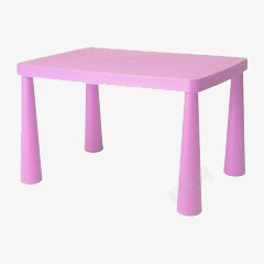 卡通紫色桌子素材