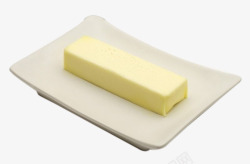 盘子里的糕点盘子里的黄油高清图片