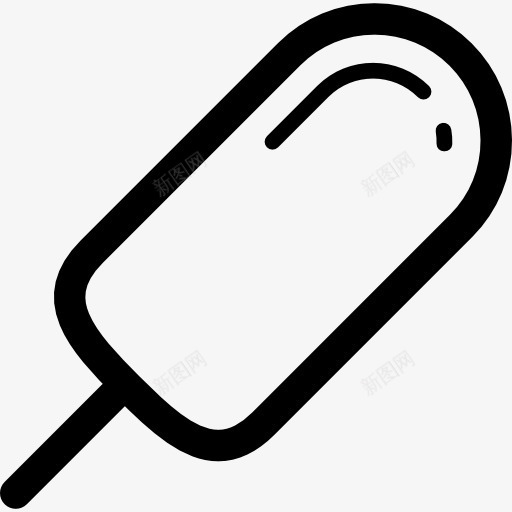 雪糕棒的轮廓图标png_新图网 https://ixintu.com 严格了 冰淇淋 冰淇淋棒 冷 甜 甜点 轮廓 食品