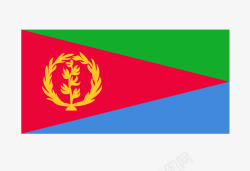 厄立特里亚国旗矢量图素材
