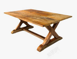 棕色旧桌子素材
