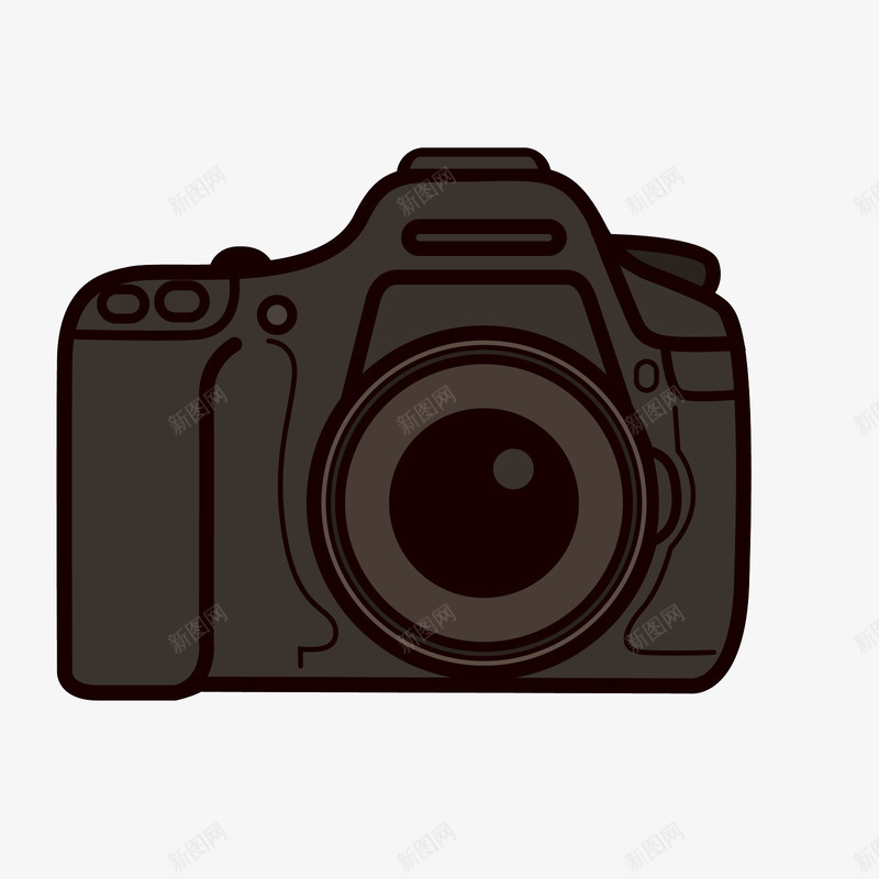 灰色拍照用数码相机矢量图ai免抠素材_新图网 https://ixintu.com 拍照相机 数码相机 日常 灰色 灰色相机 相机 矢量图
