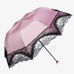 紫色的太阳伞紫色蕾丝边太阳伞高清图片