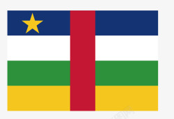 中非共和国国旗矢量图素材