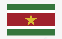 苏里南国旗矢量图素材