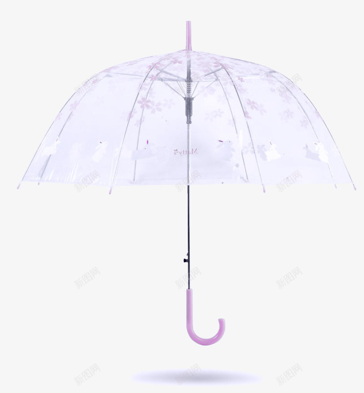 浅紫色图案透明伞png免抠素材_新图网 https://ixintu.com 浅紫色图案伞 浅紫色雨伞 透明伞 雨伞