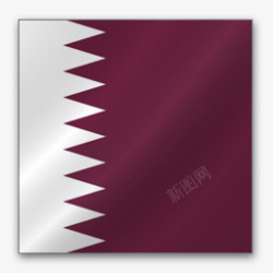 卡塔尔亚洲旗帜素材