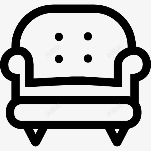 沙发一处轮廓图标png_新图网 https://ixintu.com 家具 概述 沙发 轮廓的地方 额