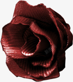 暗红布料花朵装饰素材