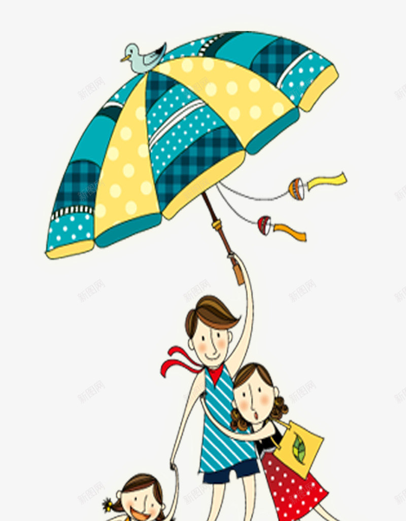 撑着伞的情侣png免抠素材_新图网 https://ixintu.com 情侣 拼布雨伞 降落的情侣 雨伞