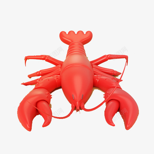 3D效果大虾png免抠素材_新图网 https://ixintu.com 大虾 红色大虾 虾 龙虾