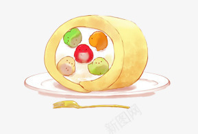 甜点蛋糕类图案png免抠素材_新图网 https://ixintu.com 奶油蛋糕 水彩手绘 水果蛋糕