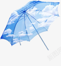 蓝天雨伞png免抠素材_新图网 https://ixintu.com 素材 蓝天 雨伞