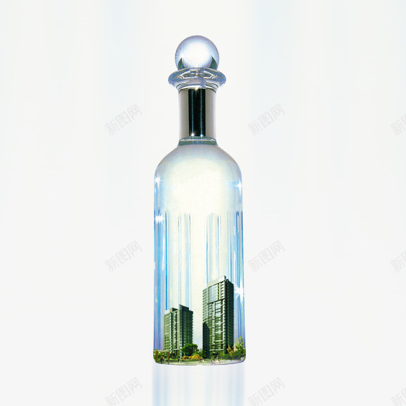 创意瓶子房地产广告png免抠素材_新图网 https://ixintu.com 创意瓶子 房地产广告 瓶子