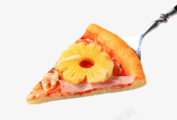 实物菠萝披萨素材