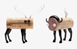 木头雕刻动物素材