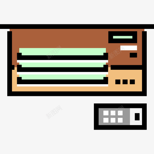 空调图标png_新图网 https://ixintu.com 加热 工具和用具 房地产 机 清爽 空调