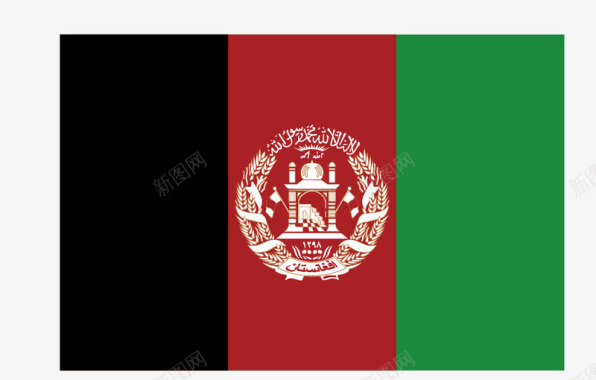 阿富汗国旗矢量图图标图标