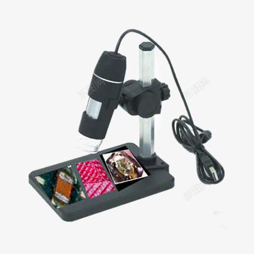 数码电子显微镜png免抠素材_新图网 https://ixintu.com 产品实物 可接电脑拍摄 放大镜 显微镜