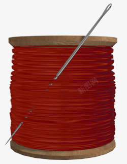 针线纺织红色针线高清图片