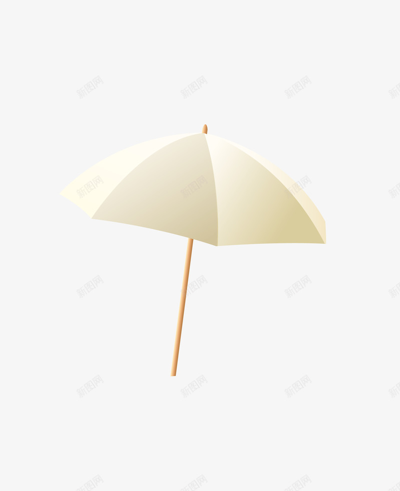 浅黄色雨伞遮阳伞png免抠素材_新图网 https://ixintu.com 浅黄色遮阳伞 矢量雨伞 遮阳伞 雨伞