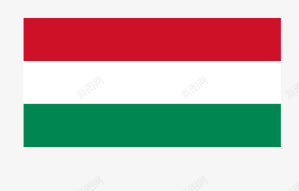 匈牙利国旗矢量图图标图标