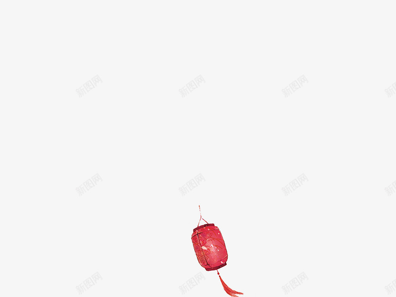 手绘创意合成红色的灯笼造型png免抠素材_新图网 https://ixintu.com 创意 合成 灯笼 红色 造型